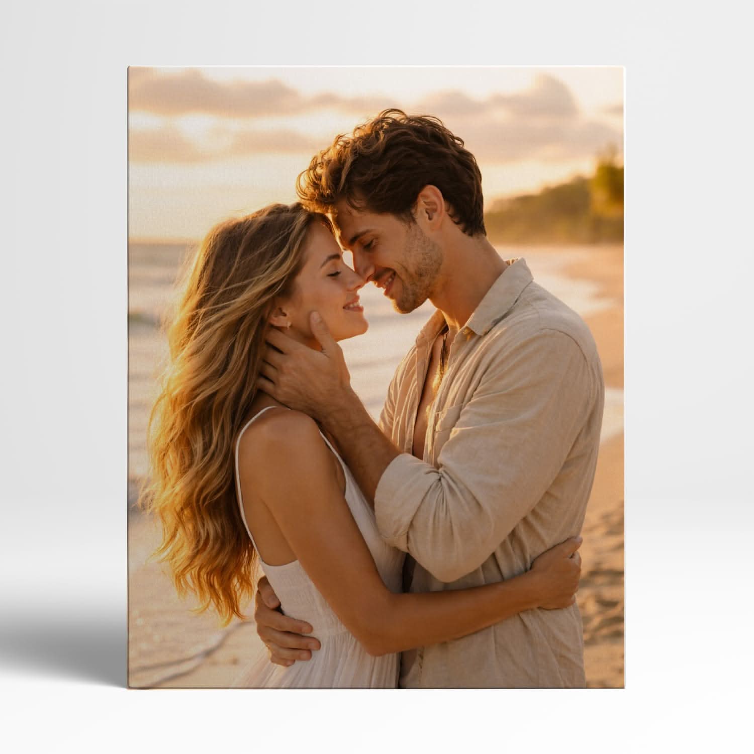 Toile Photo Personnalisée Couple – Cadeau Romantique Original
