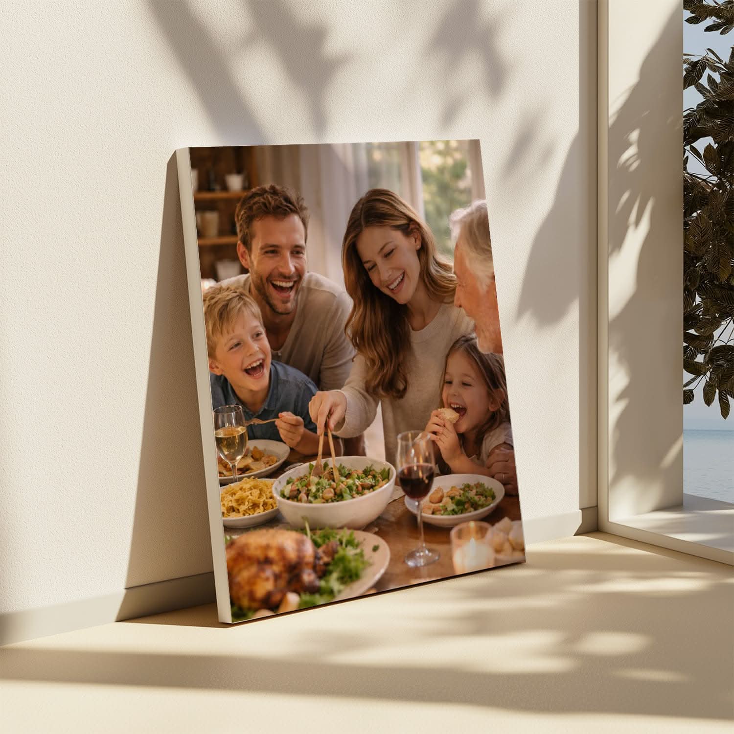 Toile Photo Personnalisée Famille – Cadeau Famille Original