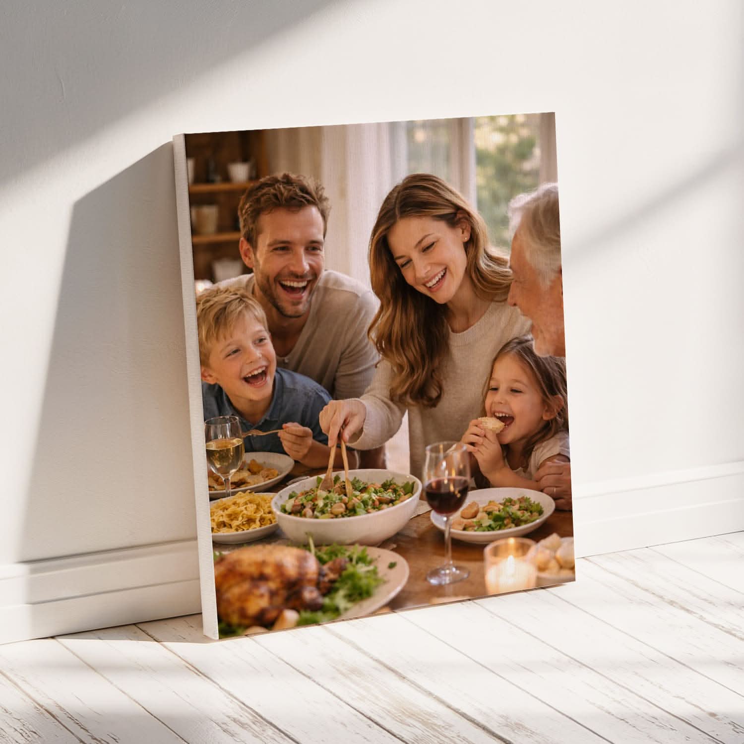 Toile Photo Personnalisée Famille – Cadeau Famille Original