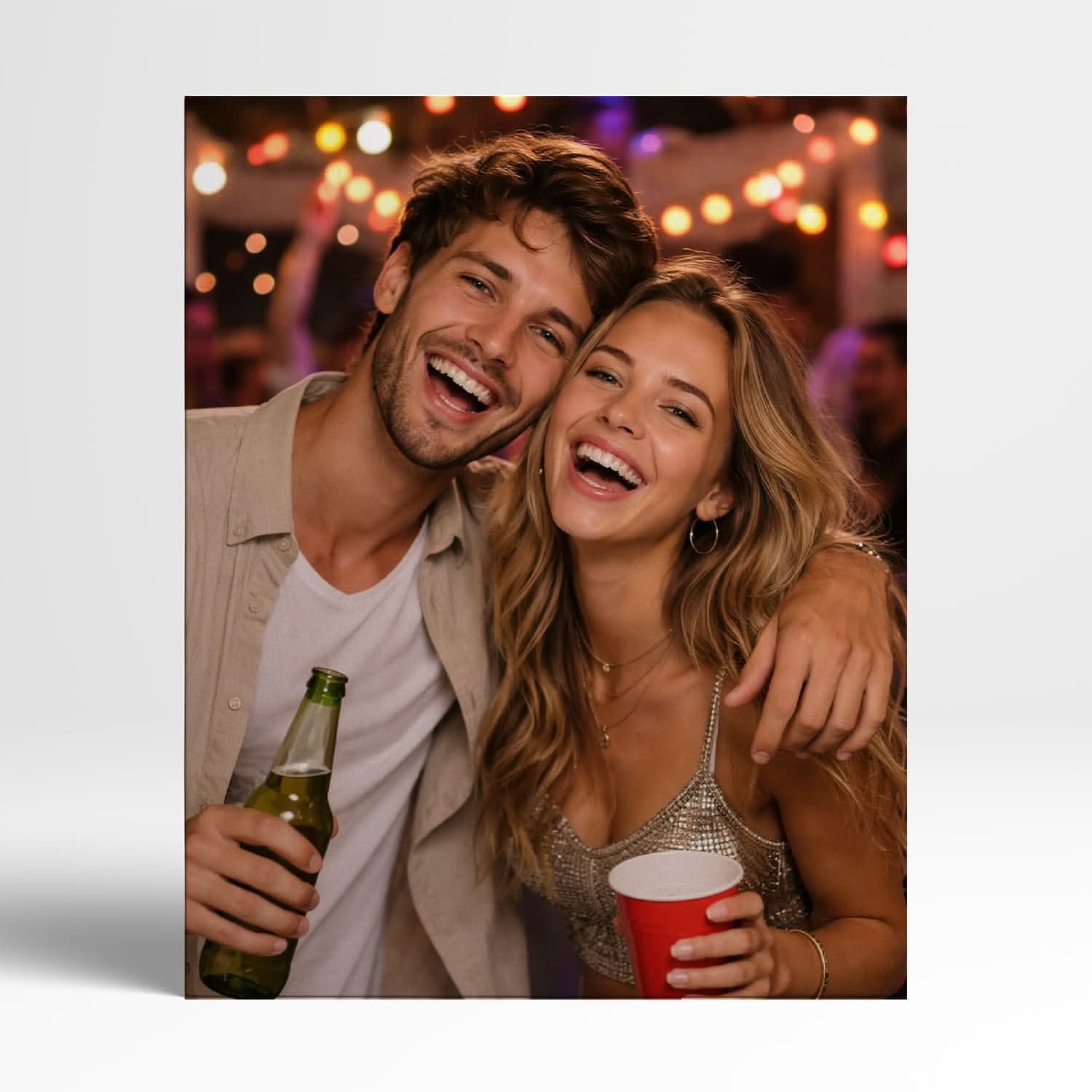Toile Photo Personnalisée Frère & Sœur – Cadeau Frère Sœur Original