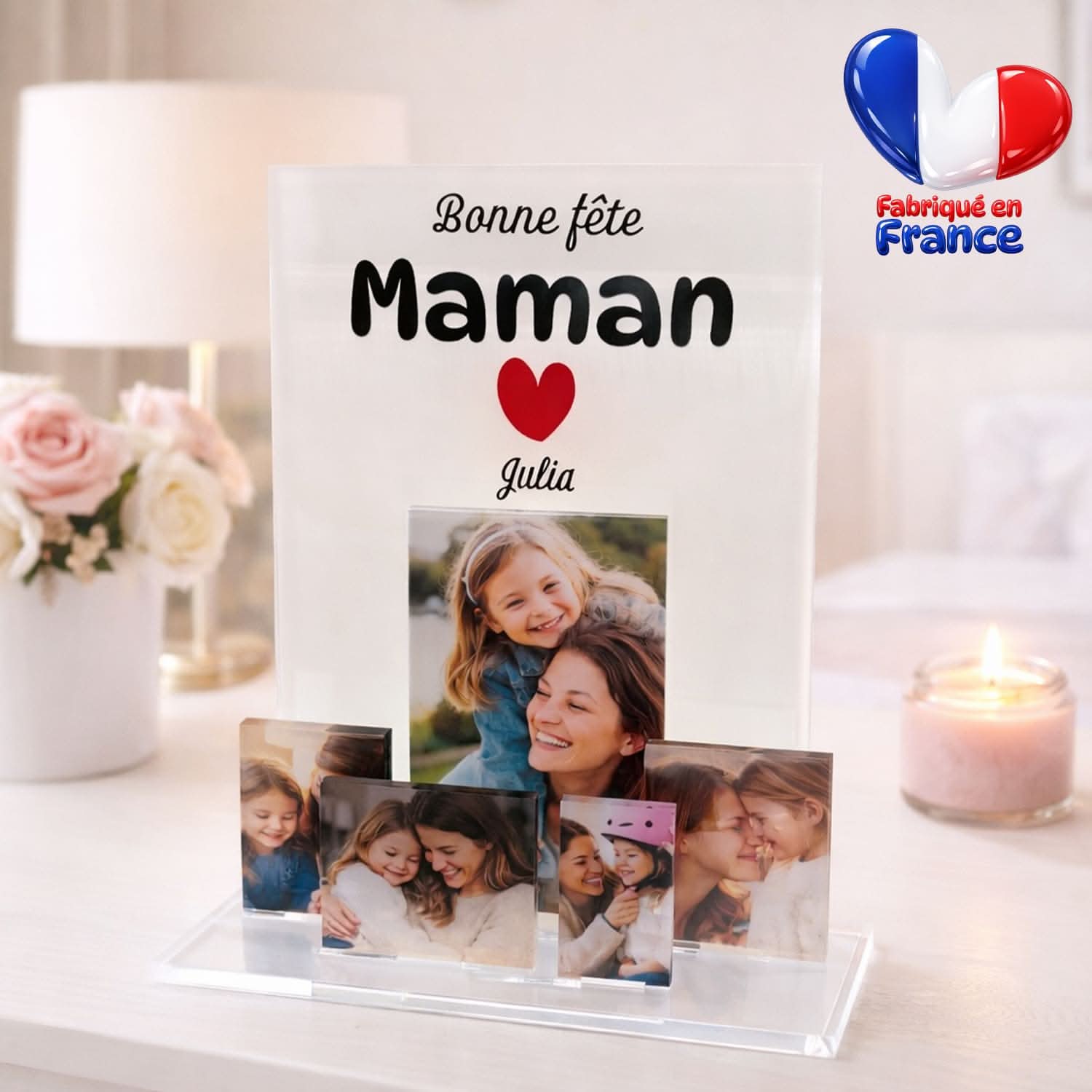 UniKit Diaporama Photos Personnalisé 3D – Cadeau Fête des Mères Original