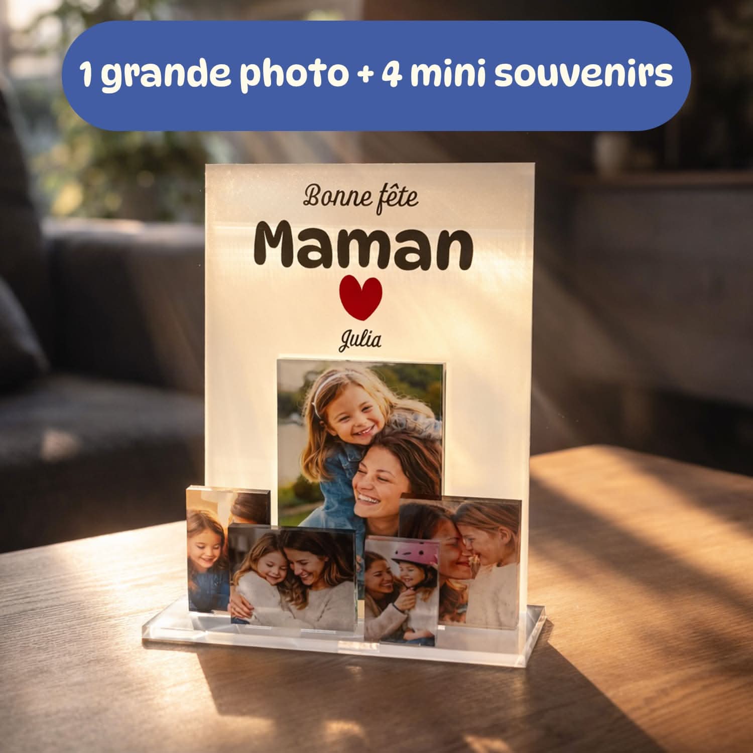 UniKit Diaporama Photos Personnalisé 3D – Cadeau Fête des Mères Original