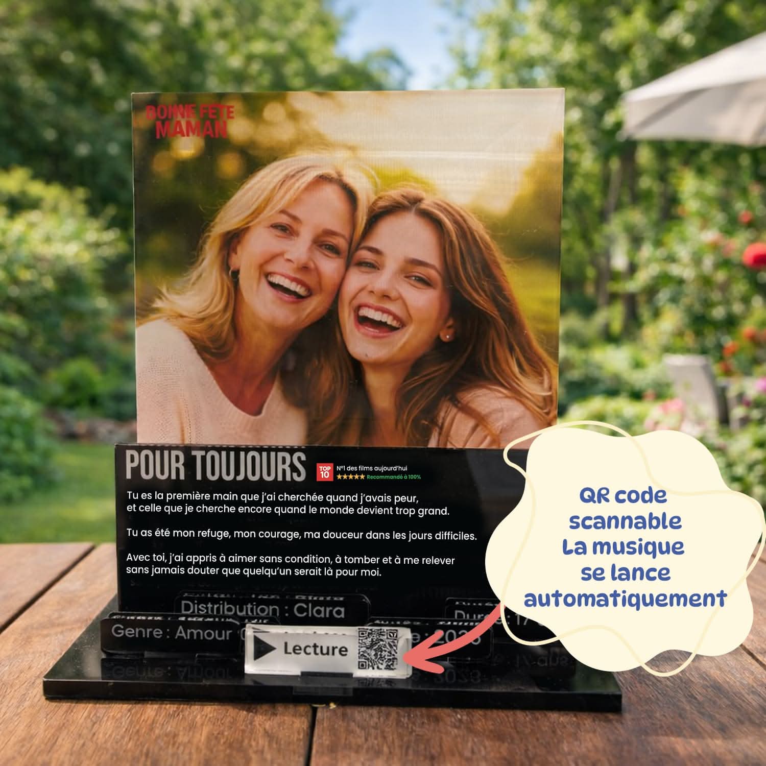 UniKit Affiche Netflix Personnalisée 3D – Cadeau Fête des Mères Original