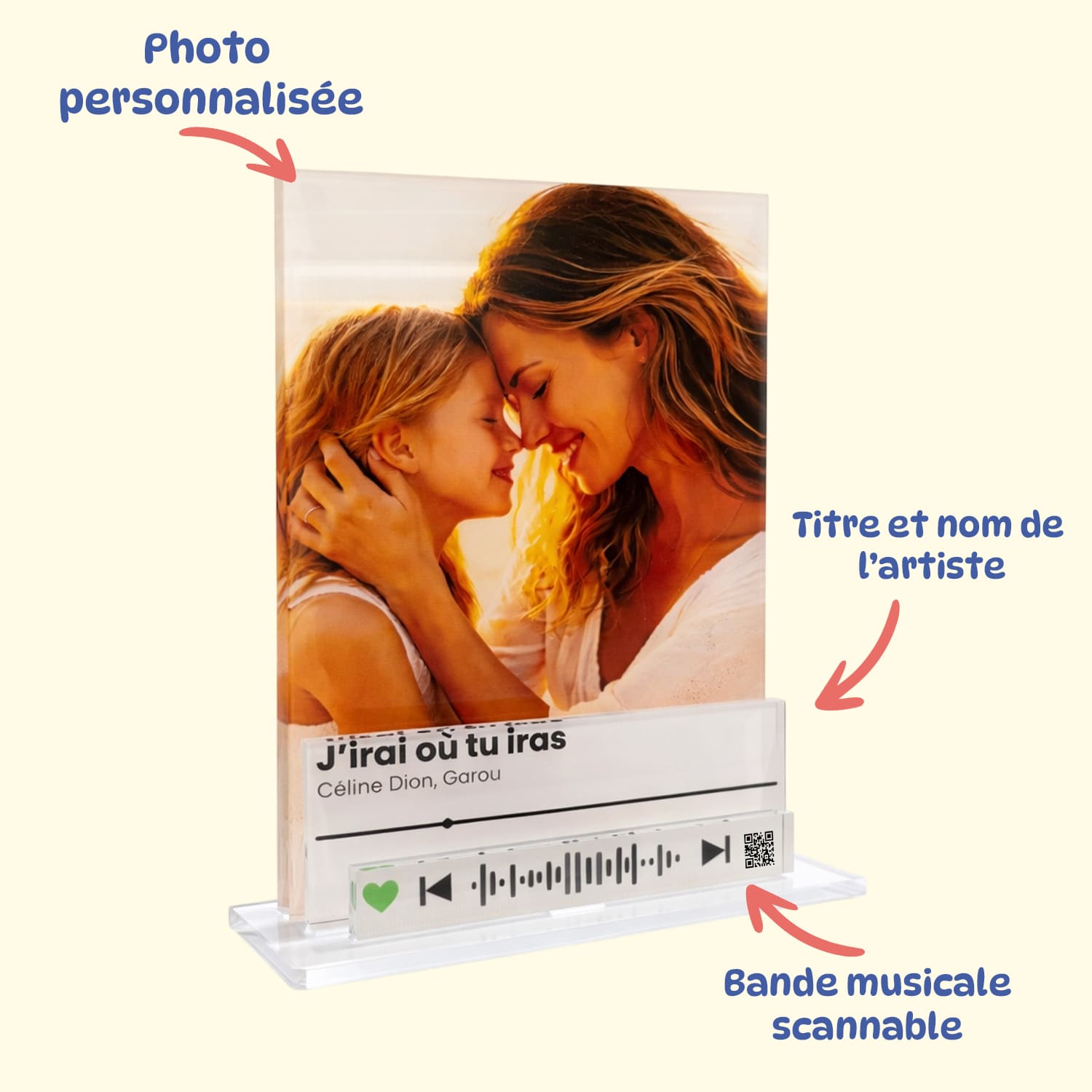 UniKit Musique Personnalisée 3D – Photo & Chanson – Cadeau Fête des Mères