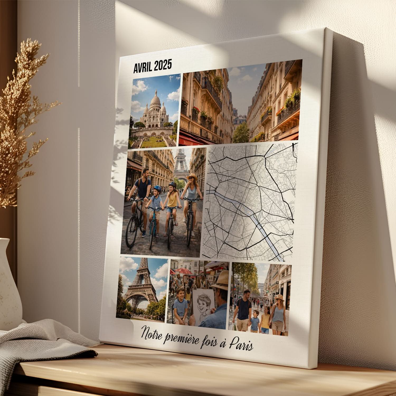 Toile Voyage Personnalisée – Immortalisez Vos Plus Beaux Souvenirs – Cadeau Original