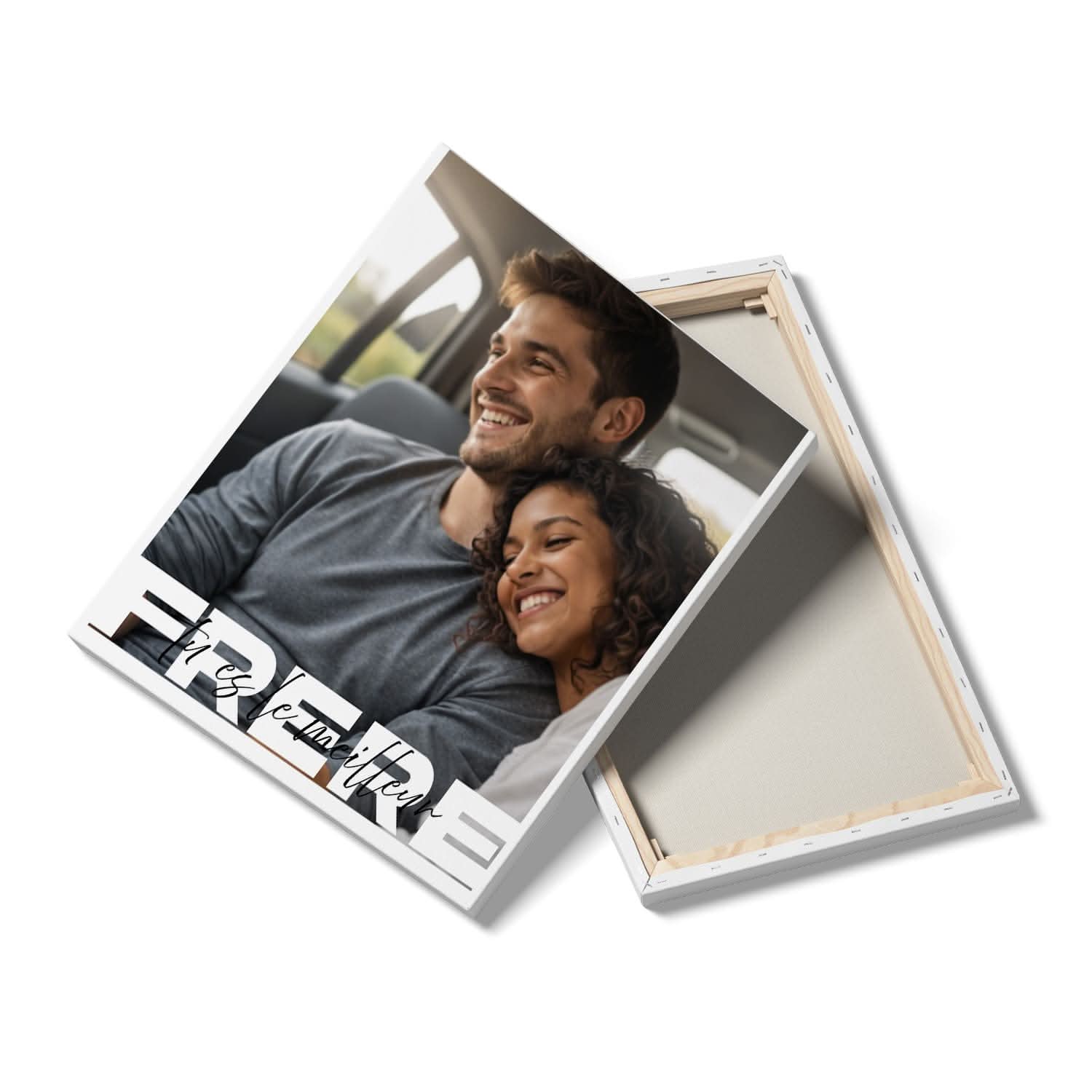 Toile Frère Personnalisé – Photo Pleine Page &amp; Message – Cadeau Frère Original