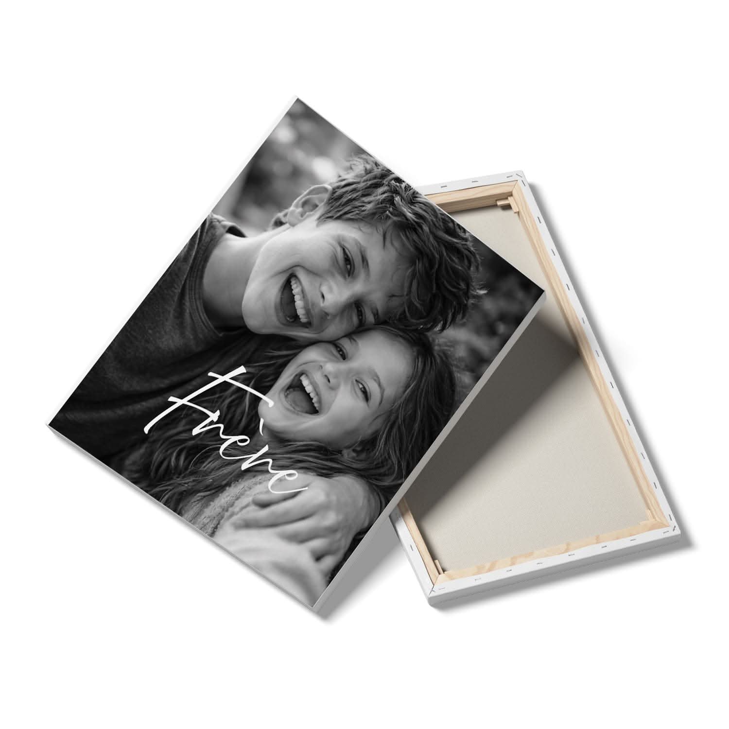 Toile Frère Personnalisé Noir &amp; Blanc – Photo Plein Cadre – Cadeau Frère Élégant