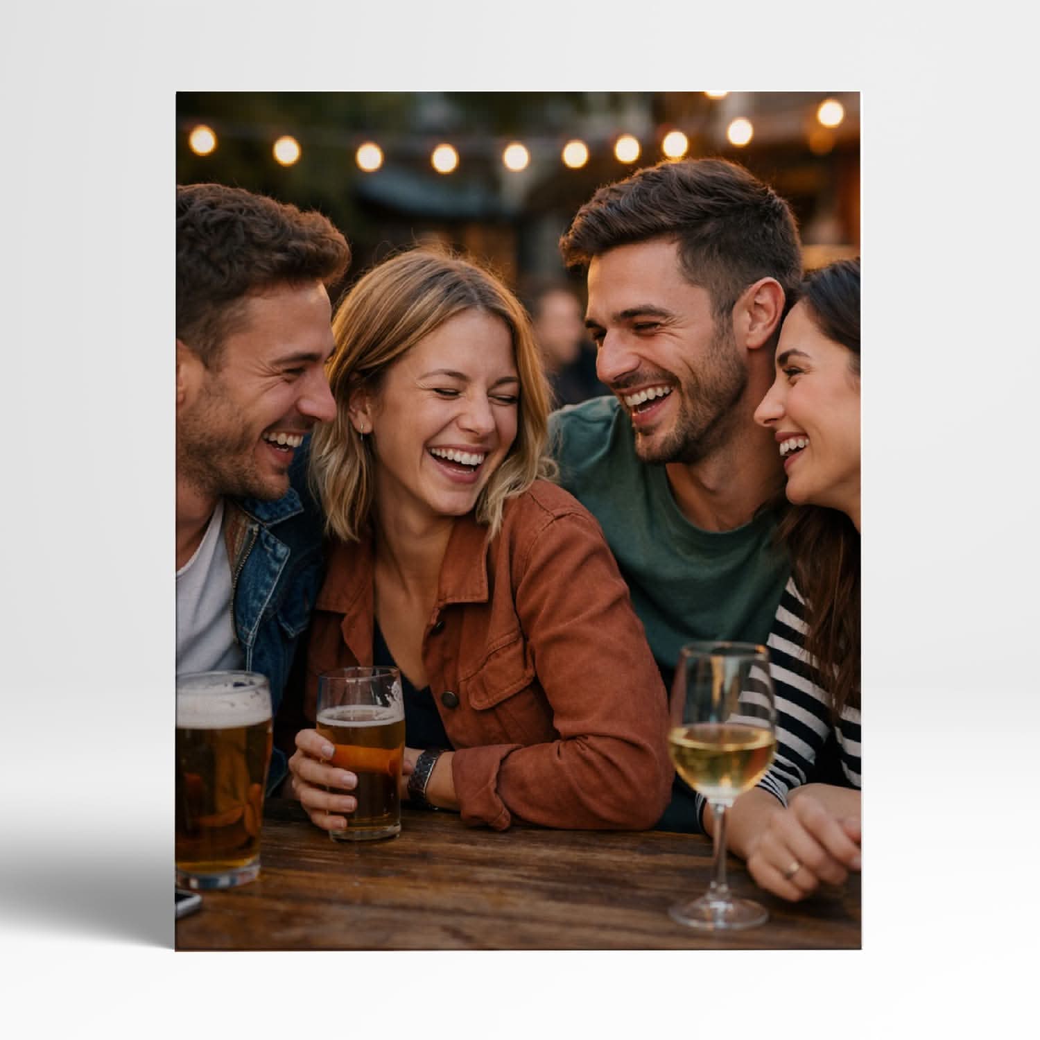 Toile Photo Personnalisée Amis – Immortalisez Vos Meilleurs Souvenirs – Cadeau Amis Original