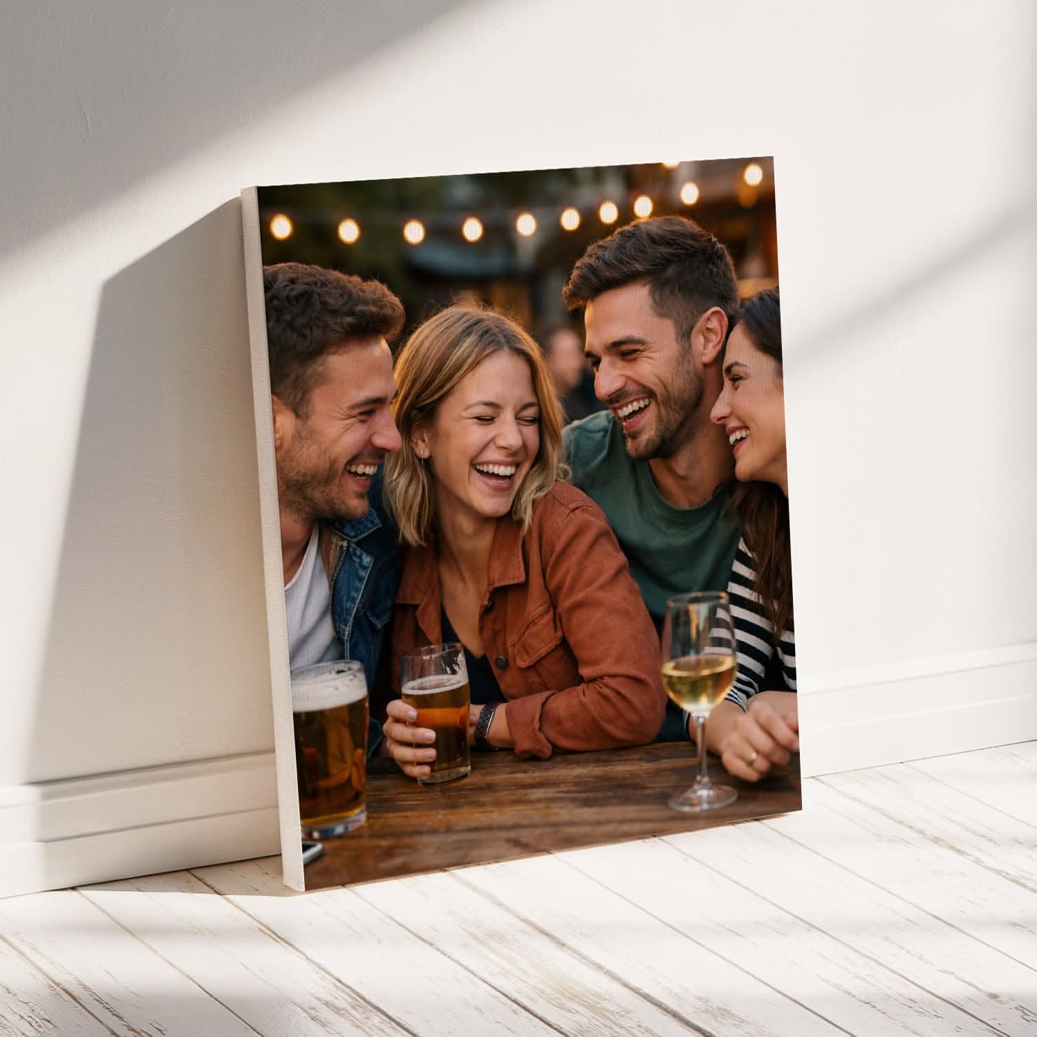 Toile Photo Personnalisée Amis – Immortalisez Vos Meilleurs Souvenirs – Cadeau Amis Original