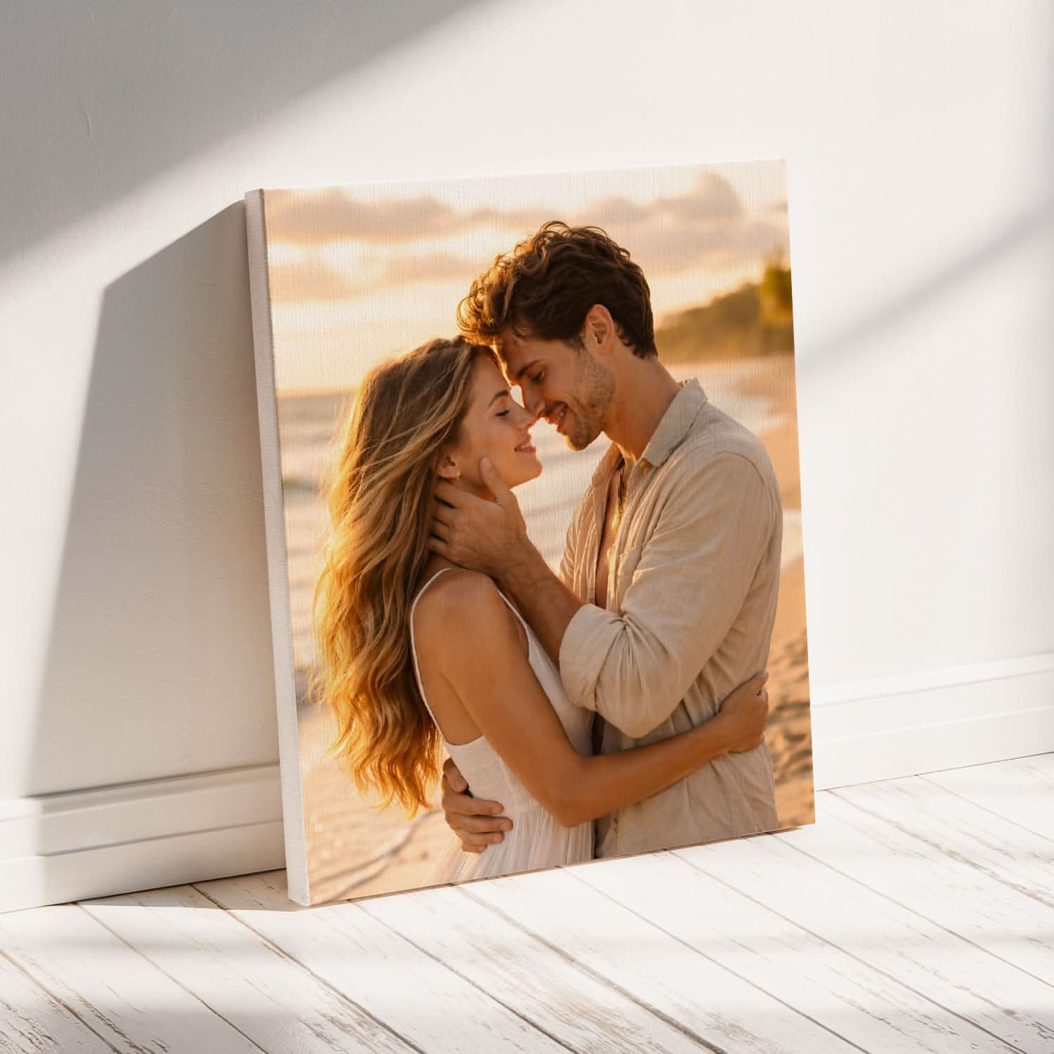 Toile Photo Personnalisée Couple – Cadeau Romantique Original