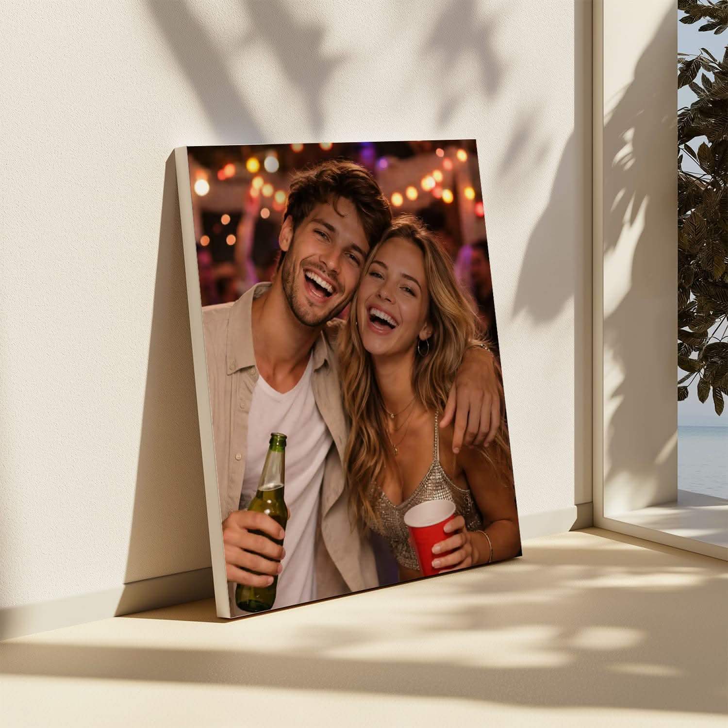 Toile Photo Personnalisée Frère &amp; Sœur – Cadeau Frère Sœur Original
