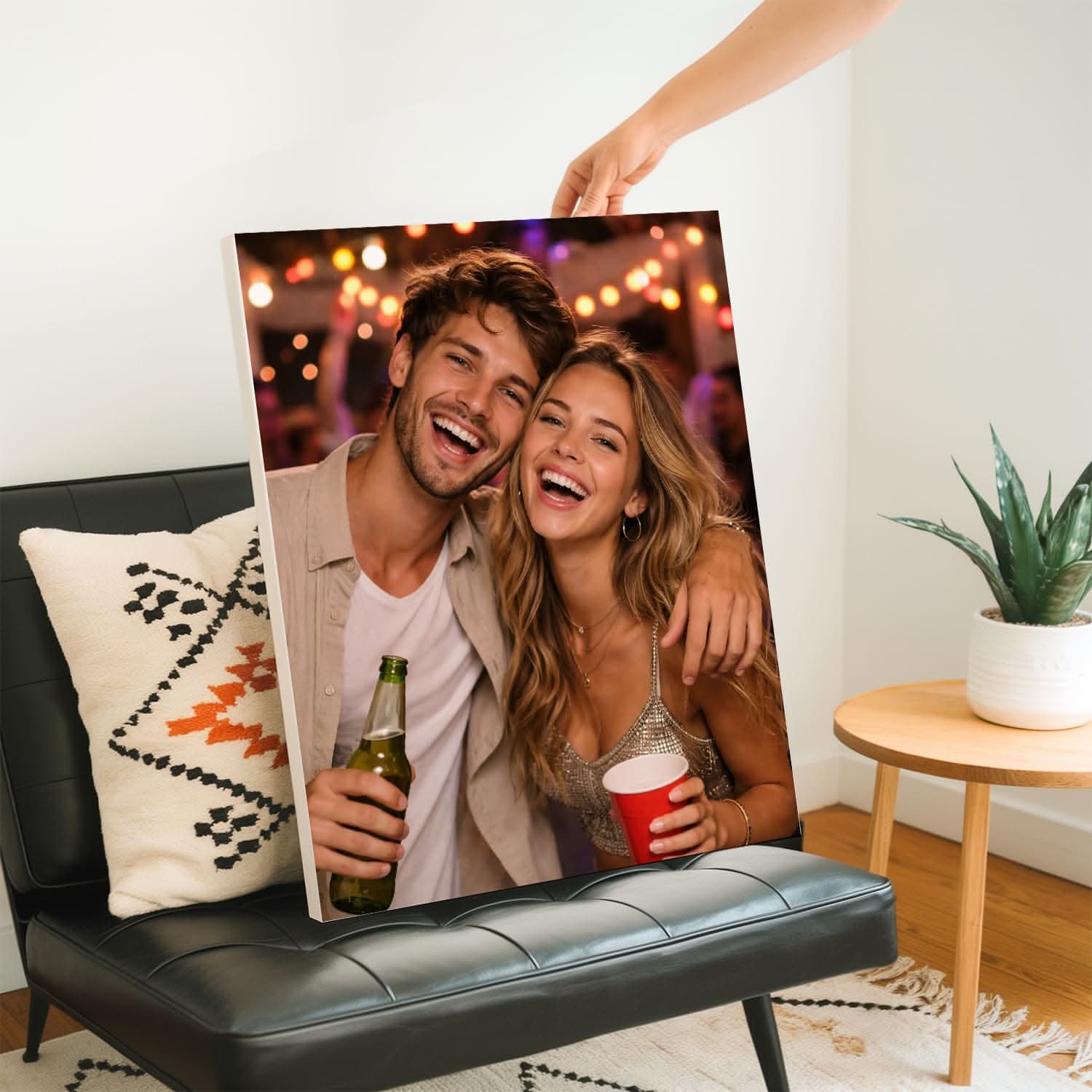 Toile Photo Personnalisée Frère &amp; Sœur – Cadeau Frère Sœur Original