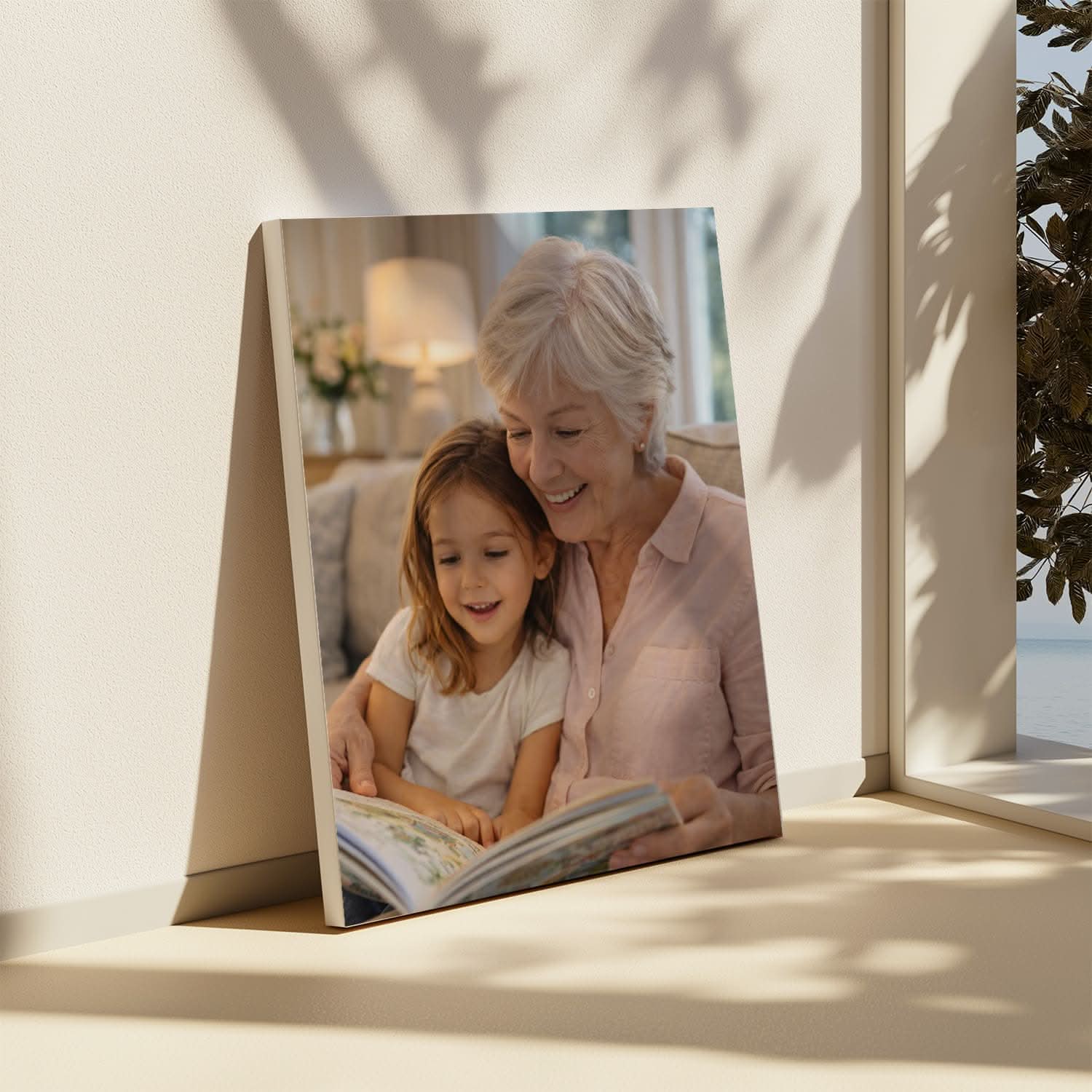 Toile Photo Personnalisée Mamie – Cadeau Grand-Mère Original