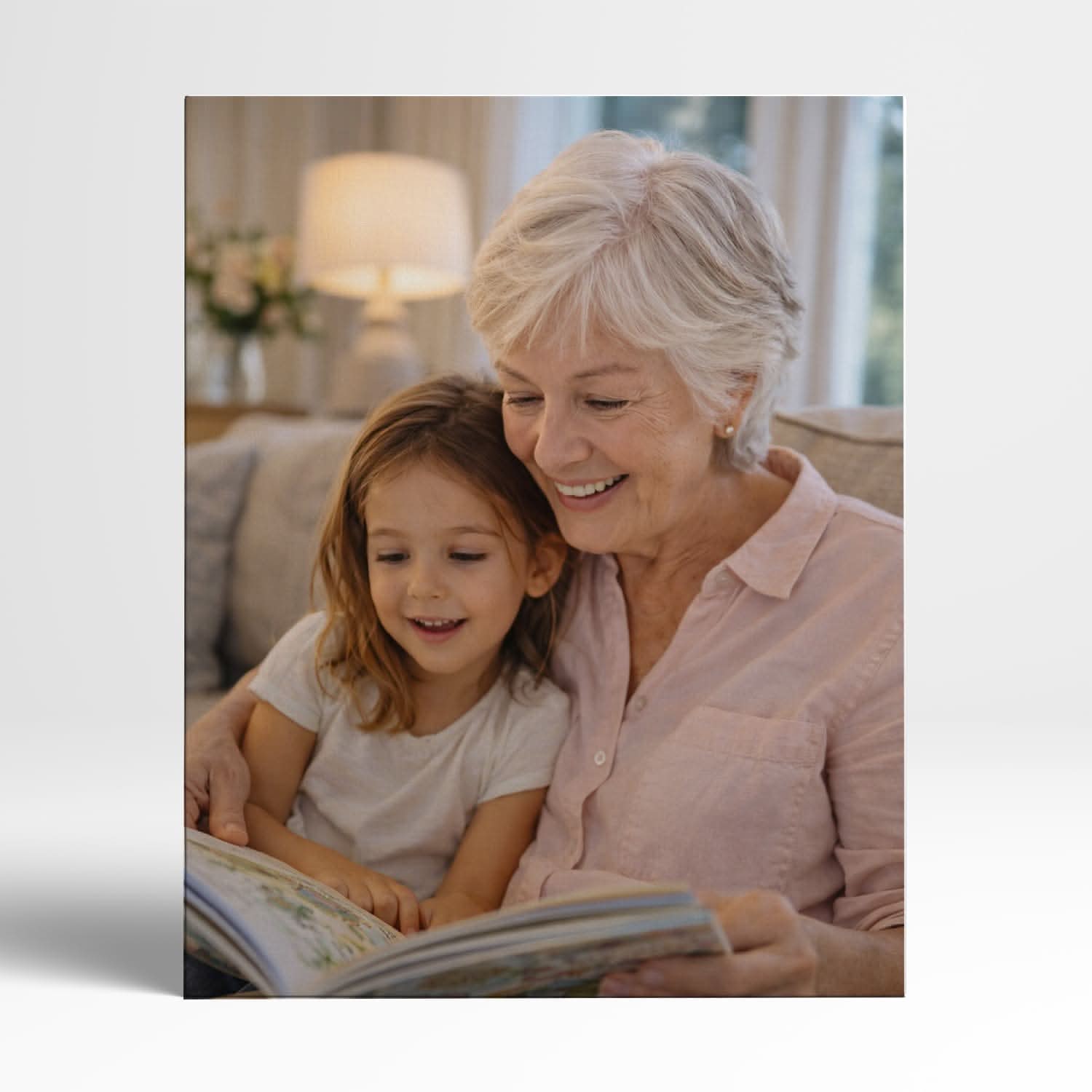 Toile Photo Personnalisée Mamie – Cadeau Grand-Mère Original