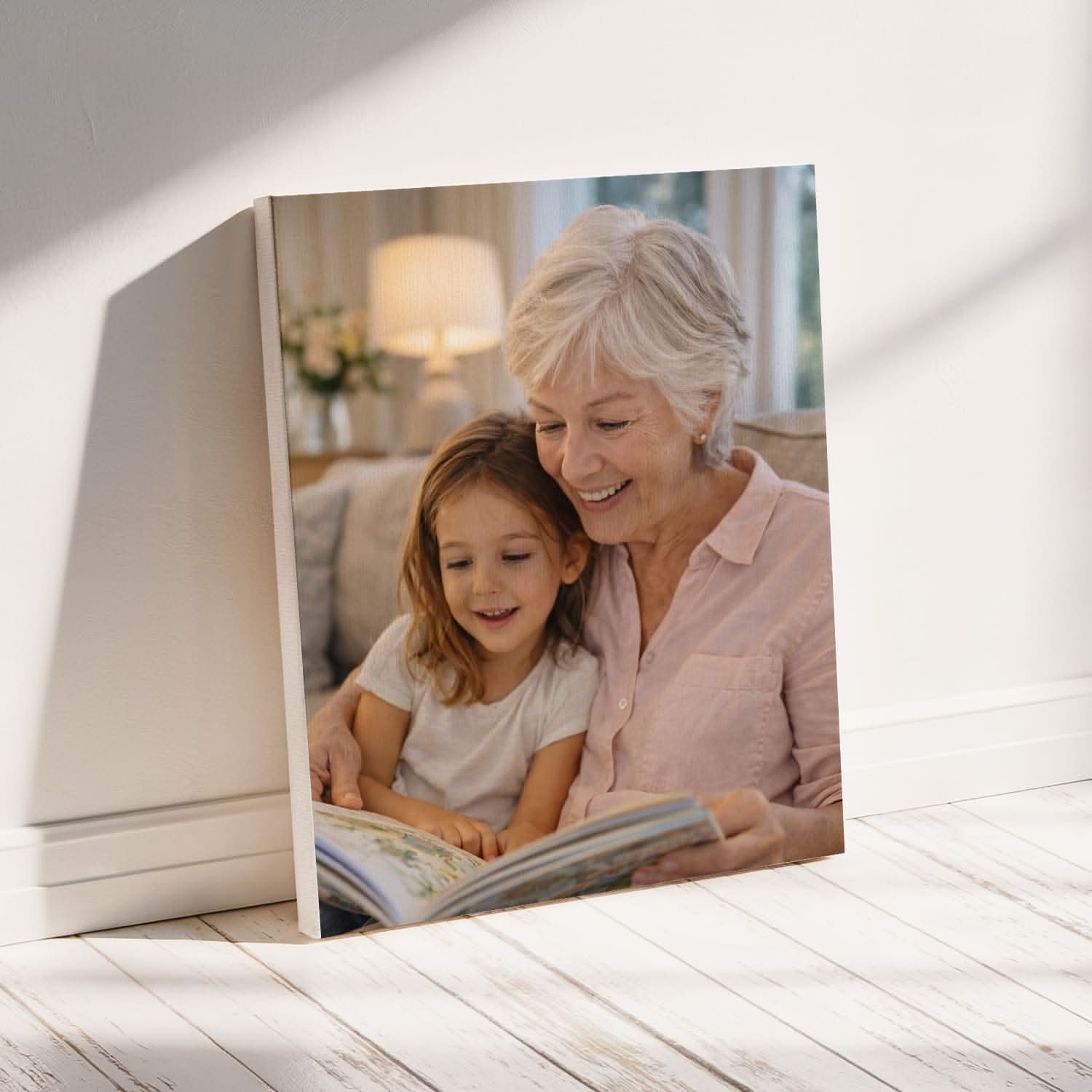 Toile Photo Personnalisée Mamie – Cadeau Grand-Mère Original