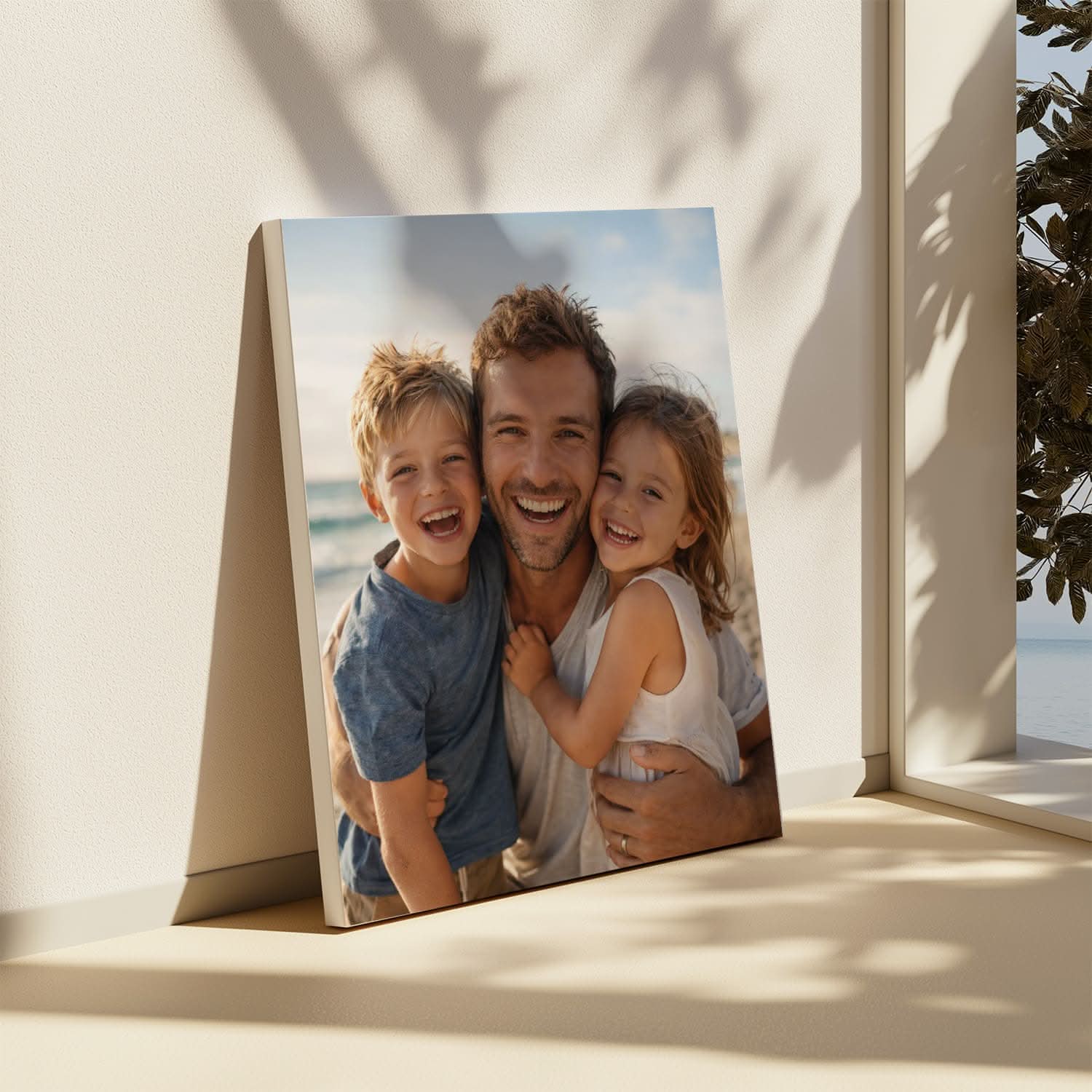Toile Photo Personnalisée Papa – Cadeau Fête des Pères Original