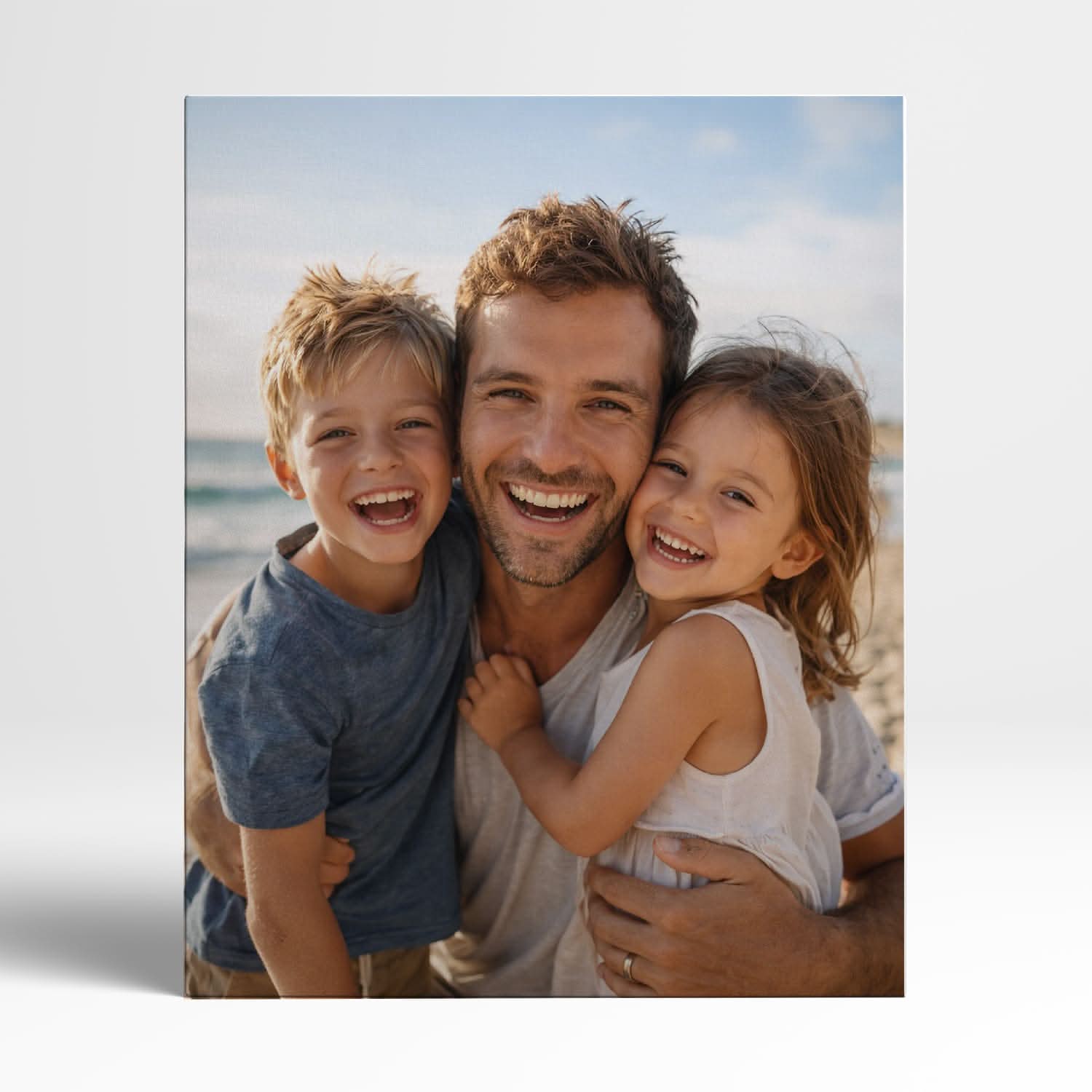 Toile Photo Personnalisée Papa – Cadeau Fête des Pères Original