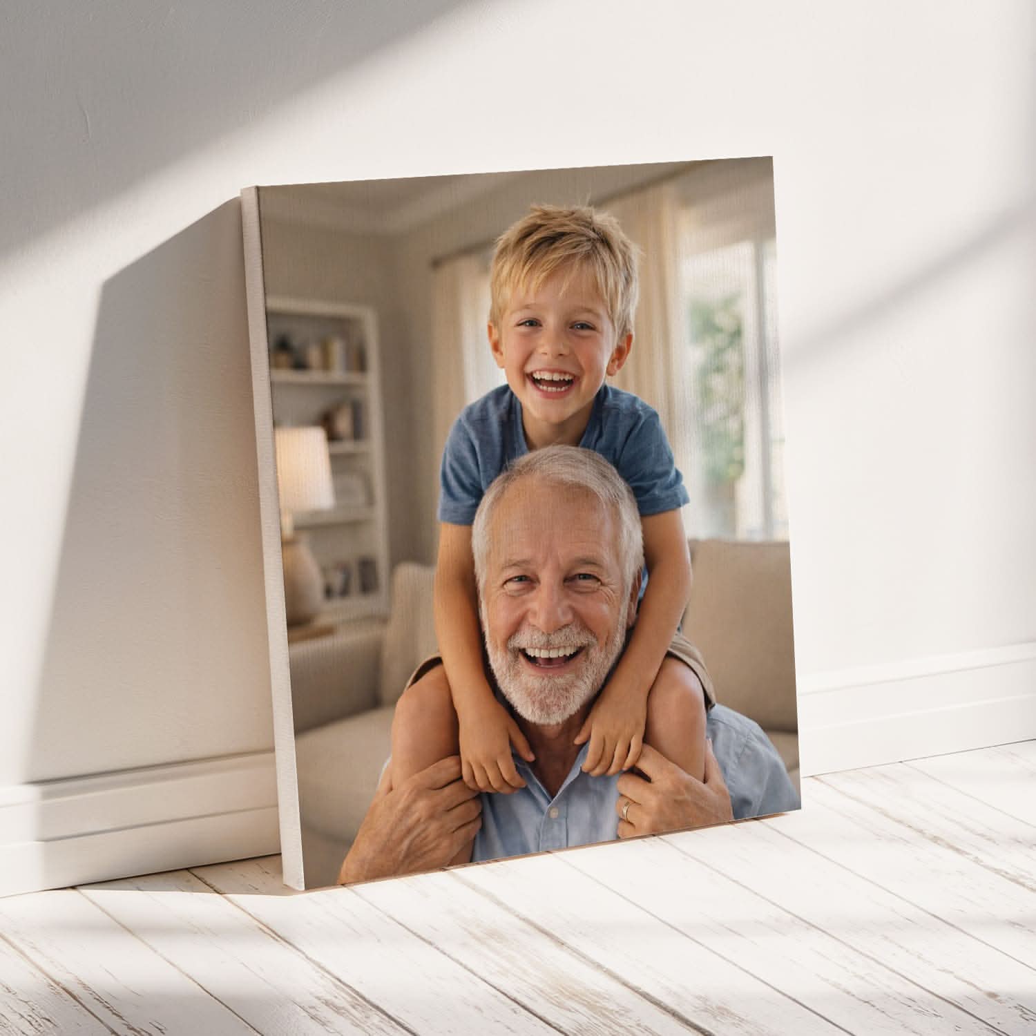 Toile Photo Personnalisée Papi – Cadeau Grand-Père Original