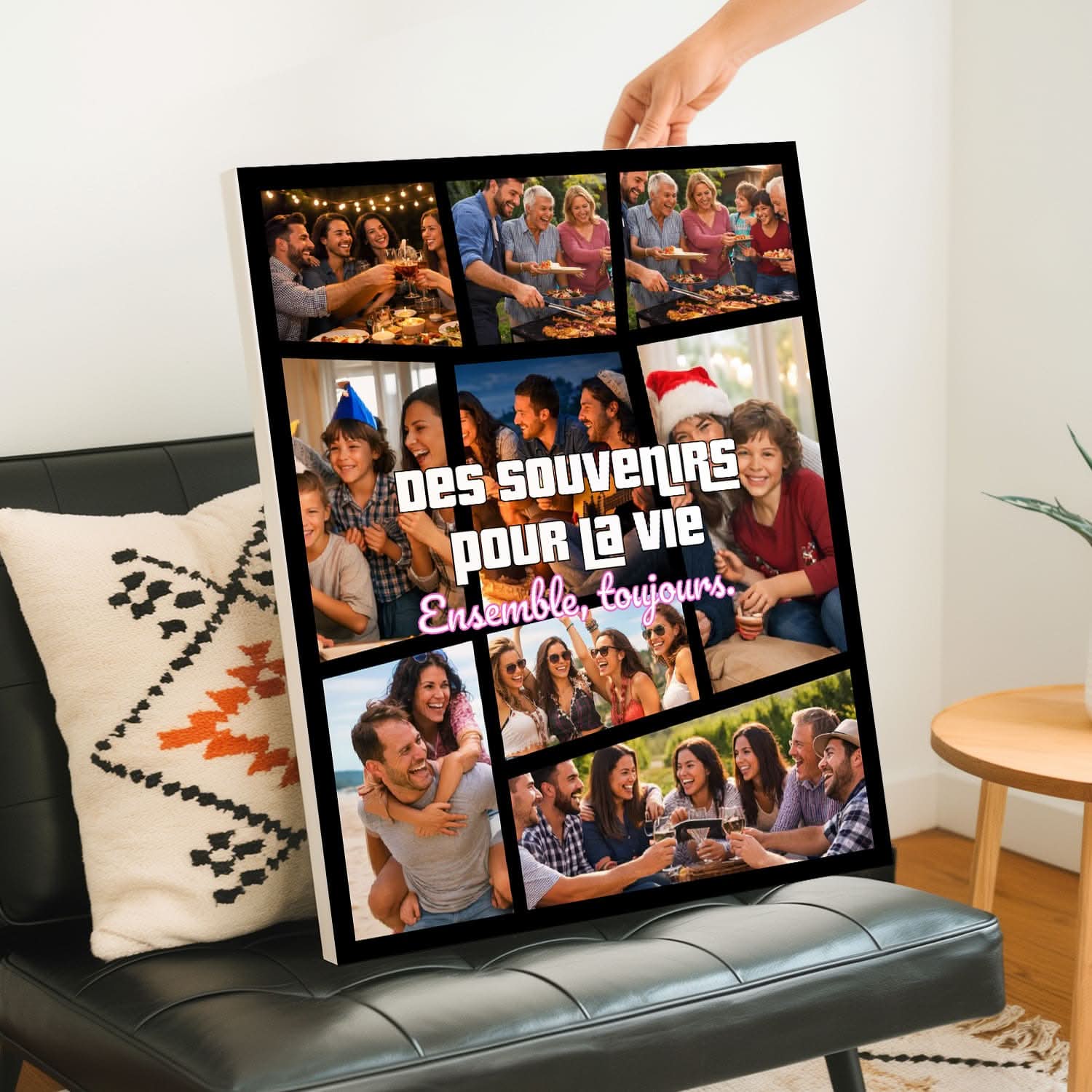 Toile Personnalisée Style GTA – Votre Photo dans l’Univers Gaming – Cadeau Geek Original
