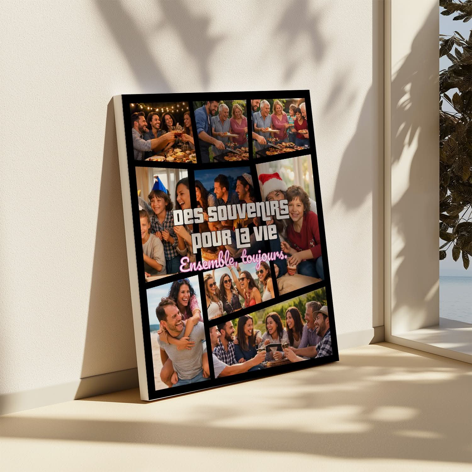 Toile Personnalisée Style GTA – Votre Photo dans l’Univers Gaming – Cadeau Geek Original