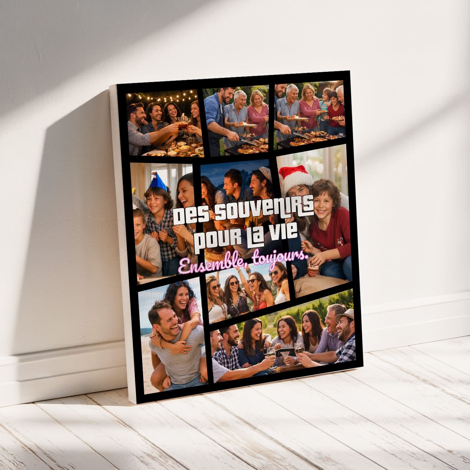 Toile Personnalisée Style GTA – Votre Photo dans l’Univers Gaming – Cadeau Geek Original