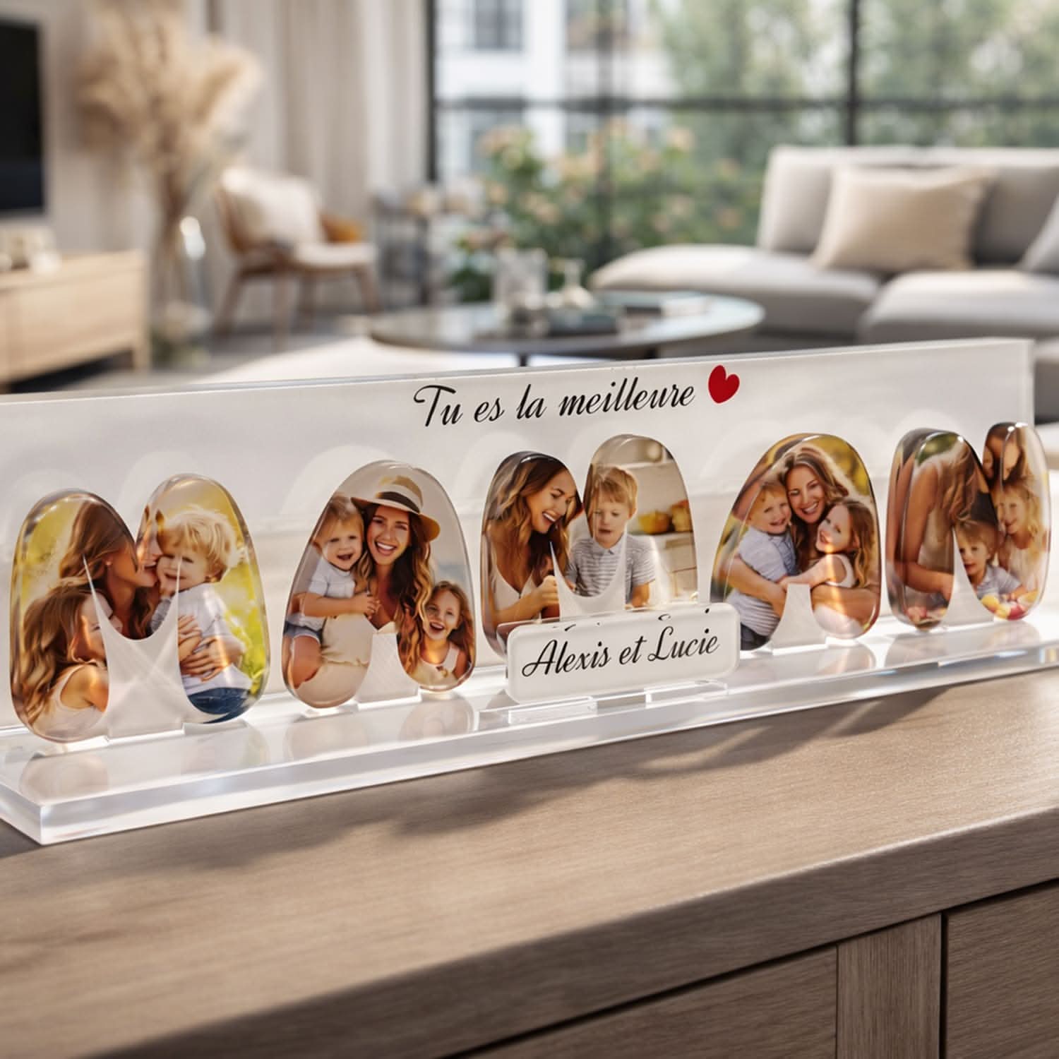 UniKit Maman Personnalisé – Collage Lettres MAMAN 3D – Cadeau Fête des Mères