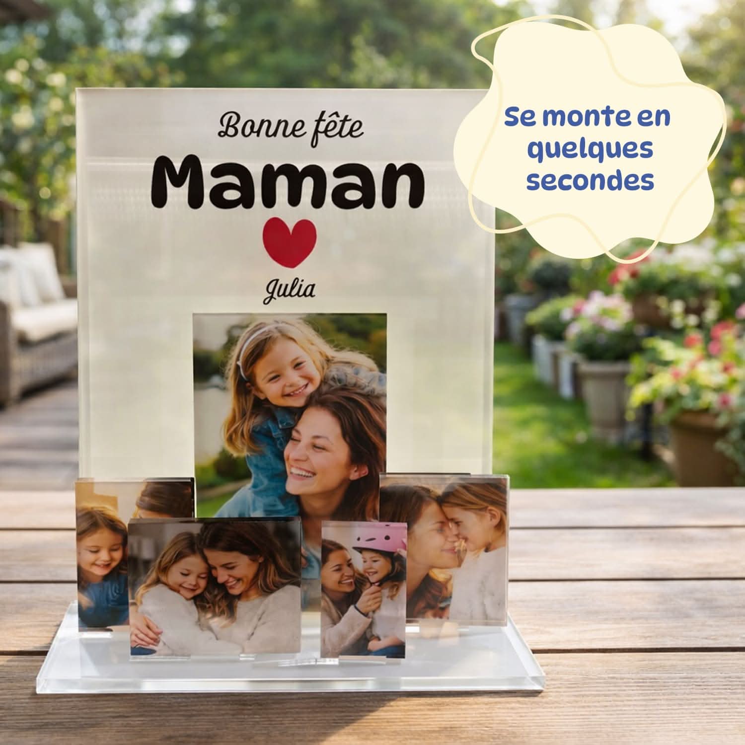 UniKit Diaporama Photos Personnalisé 3D – Cadeau Fête des Mères Original