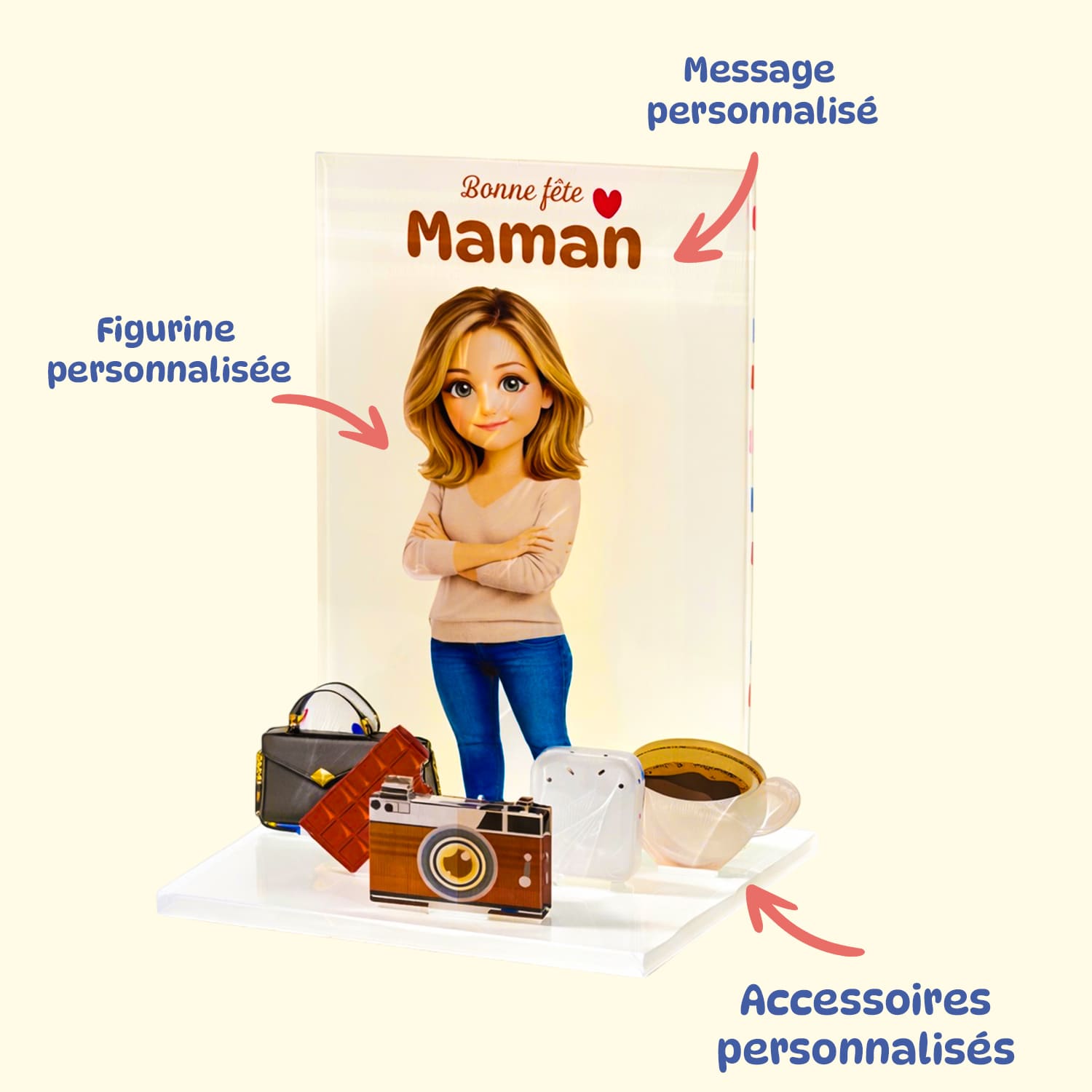 UniKit Starter Pack Personnalisé 3D – Figurine à Son Image – Cadeau Fête des Mères