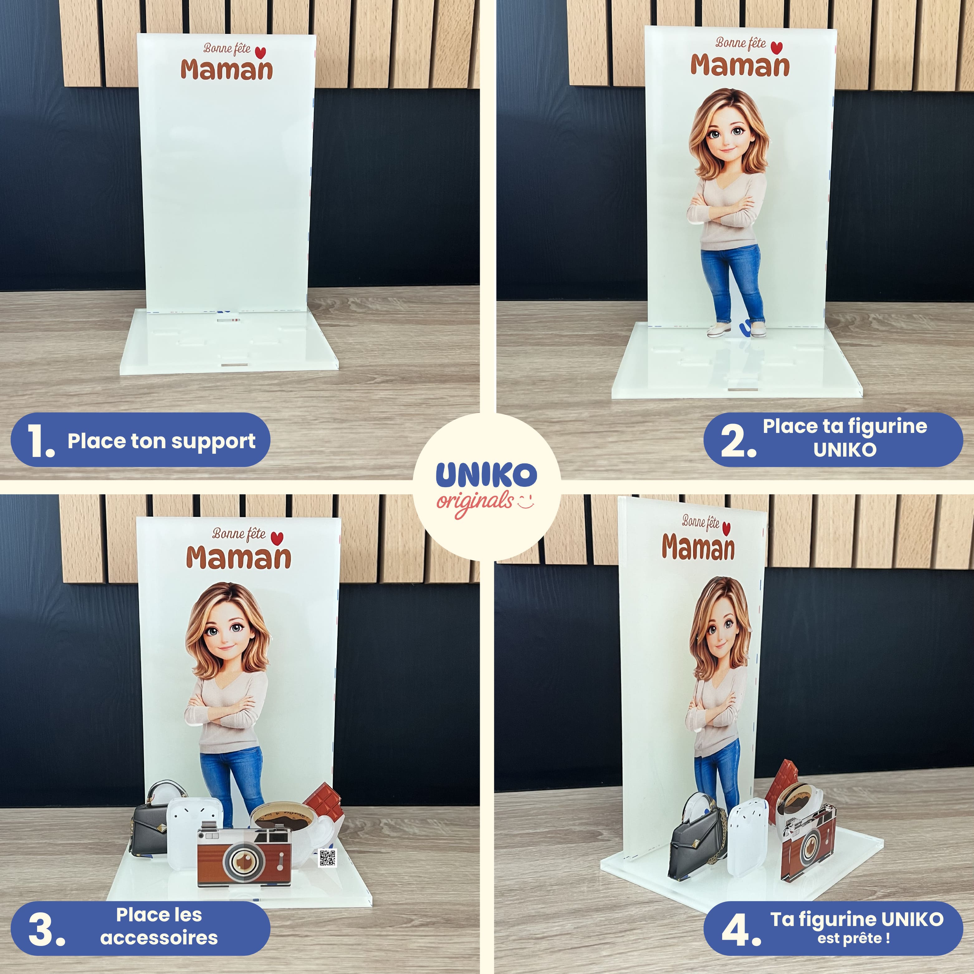 UniKit Starter Pack Personnalisé 3D – Figurine à Son Image – Cadeau Fête des Mères